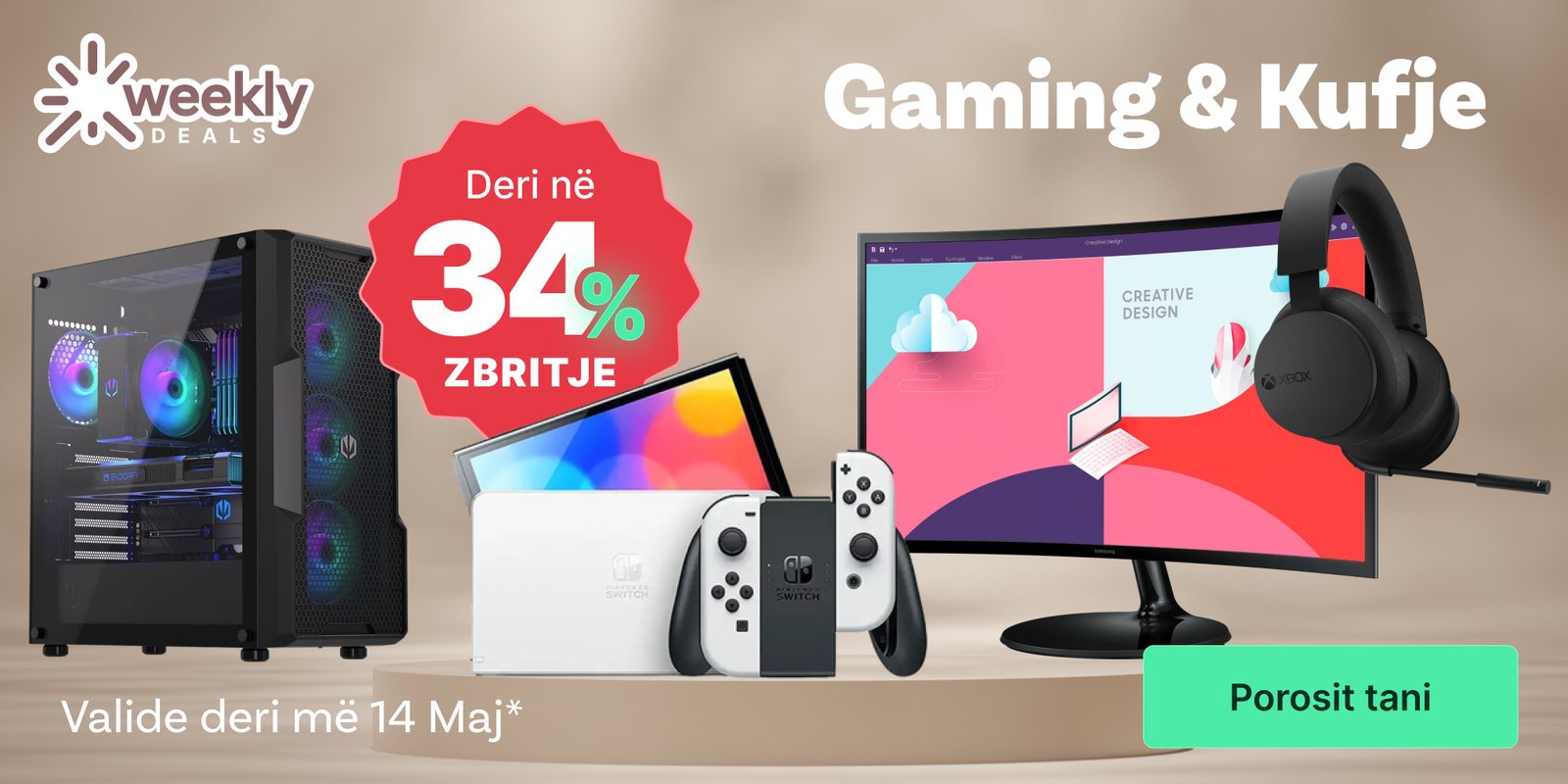 Weekly-deals-banner-gaming dhe kufje